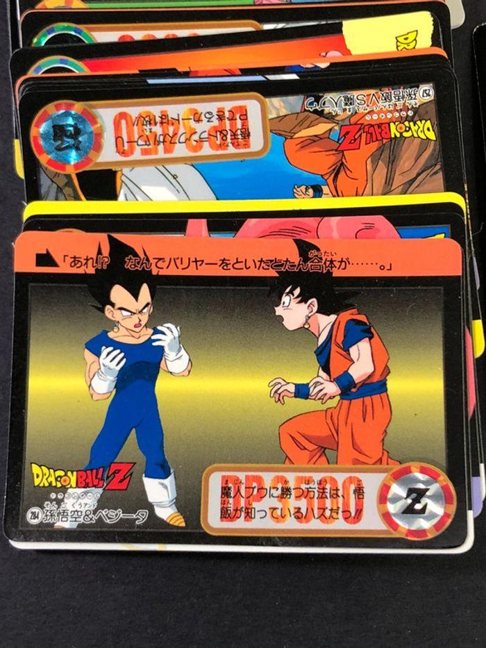 Carte dragon ball z japonais jcc carddass hondan, full set part 23 régular set - photo numéro 3