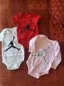 Lot 3 bodies Jordan 0-6M