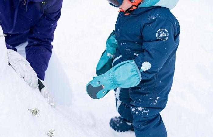 Ensemble ski neige polaire décathlon Lugik avec moufle wanabee taille 18/24 mois - photo numéro 5