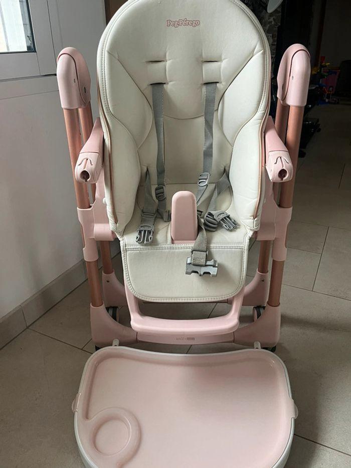 Chaise haute peg perego rose - photo numéro 8