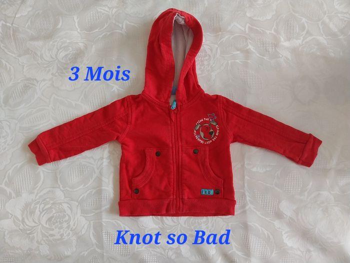 🌷Veste à Capuche - Knot so Bad - 3 Mois🌷 - photo numéro 1