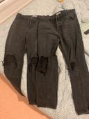 lot de 2 jeans à trou