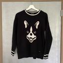 Pull en mailles Hollister avec motif chien noir et blanc taille XS