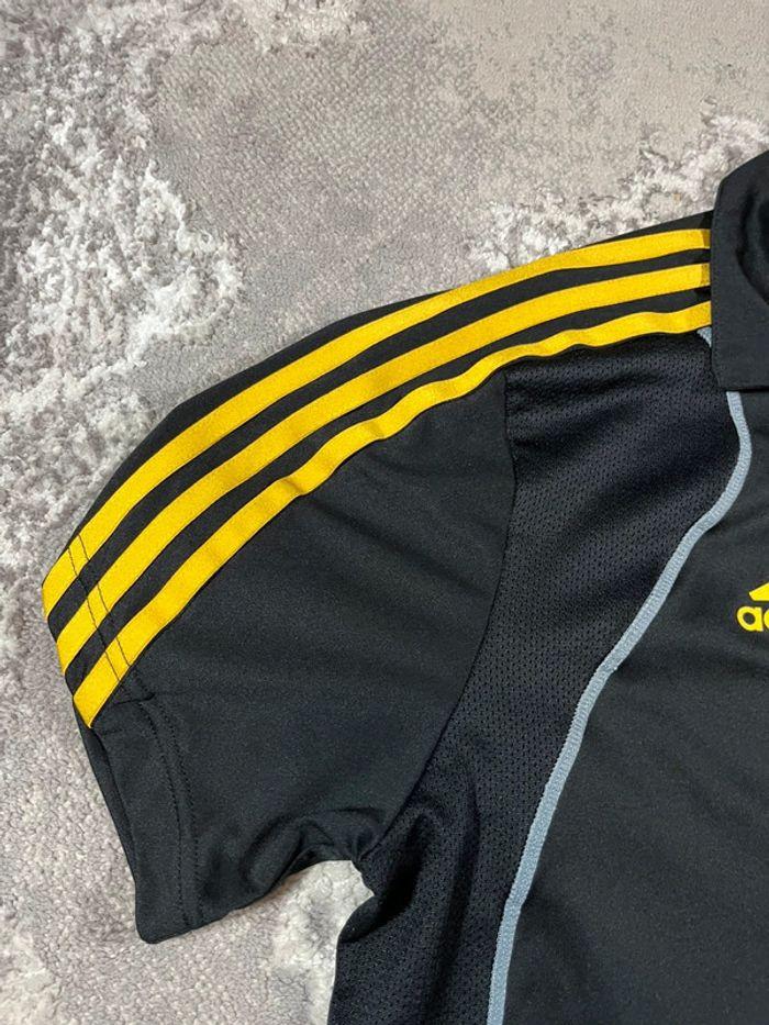 Maillot De Sport Adidas Vintage Y2k 2000's Black & Yellow - photo numéro 4