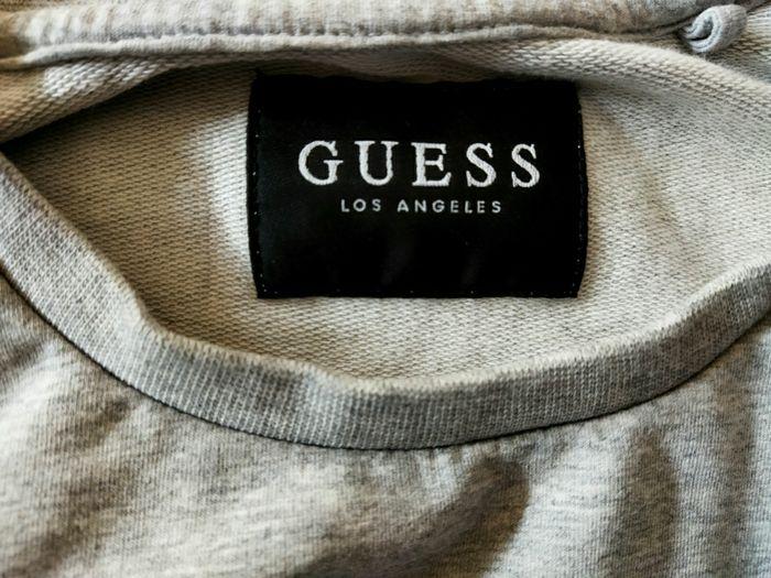 Sweat Guess gris clair taille M - photo numéro 5