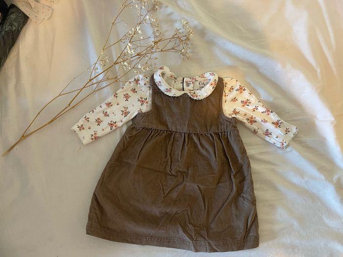 Ensemble robe et body 3 mois bébé fille - photo numéro 2