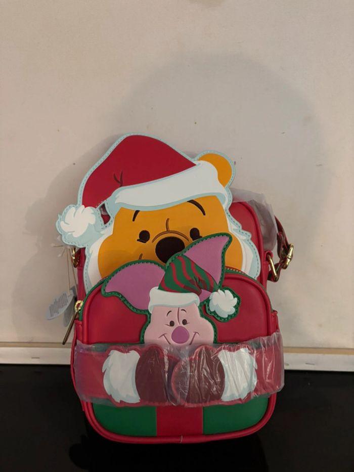 Disney Loungefly sacoche Winnie l’ourson et porcinet Noël import us - photo numéro 1