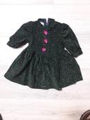 Robe vintage velours 6 mois