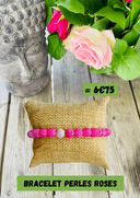 Bracelet en perle rose