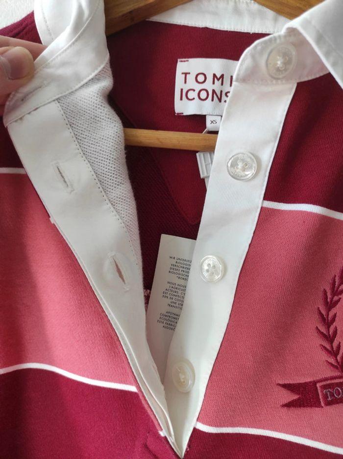 Polo tommy Hilfiger femme pourpre bordeaux taille XS super coupe neuf avec étiquette - photo numéro 5