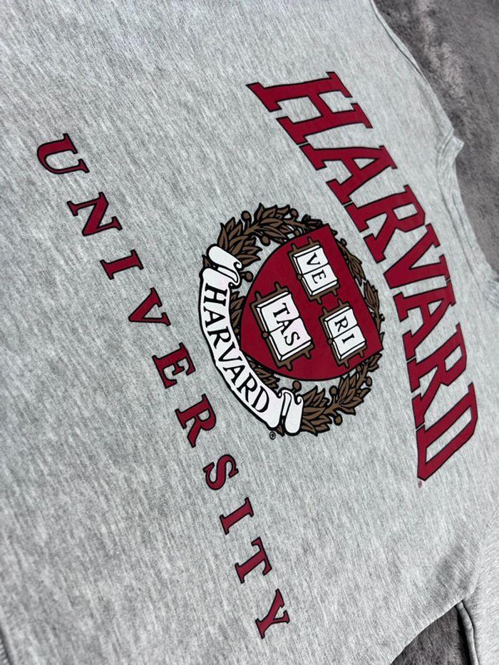 👕 Sweat à capuche Veste University Rare Vintage y2k 90s 2000s Harvard Gris Taille S 👕 - photo numéro 7