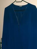 Blouse fluide bleu