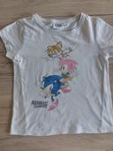 T shirt Sonic et Amy 6 ans