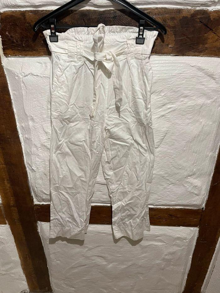 pantalon blanc stradivarius - photo numéro 2