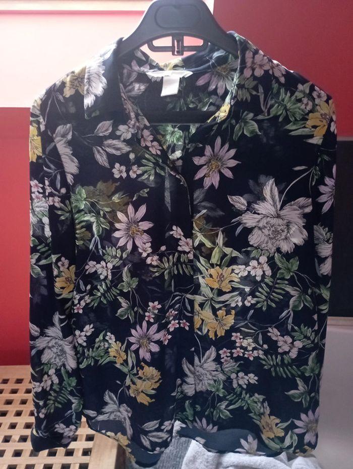 Chemise fleurs H&M 34 - photo numéro 1