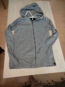 Gilet zippé gris bizzbee 14 ans