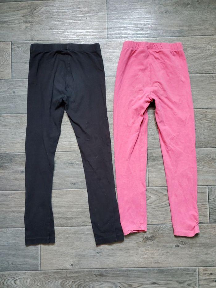 Lot de 2 leggings taille 6 ans bon état - photo numéro 4