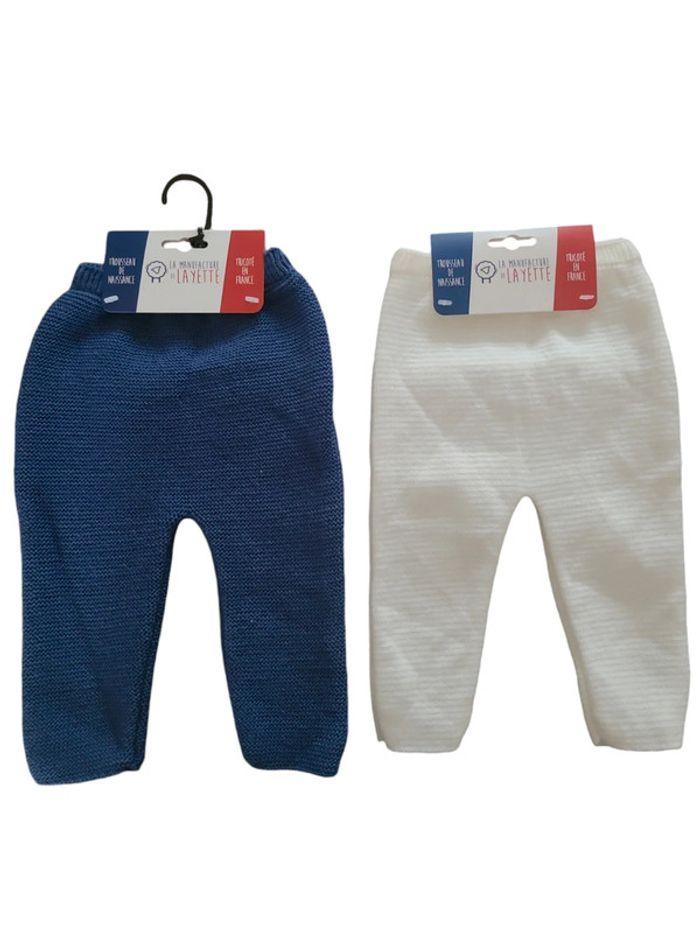 2 pantalons en tricot - La manufacture de layette - photo numéro 2