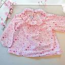 Blouse 12 mois en tissu Liberty - rose/multicolore