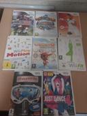 Lot de 8 jeux wii