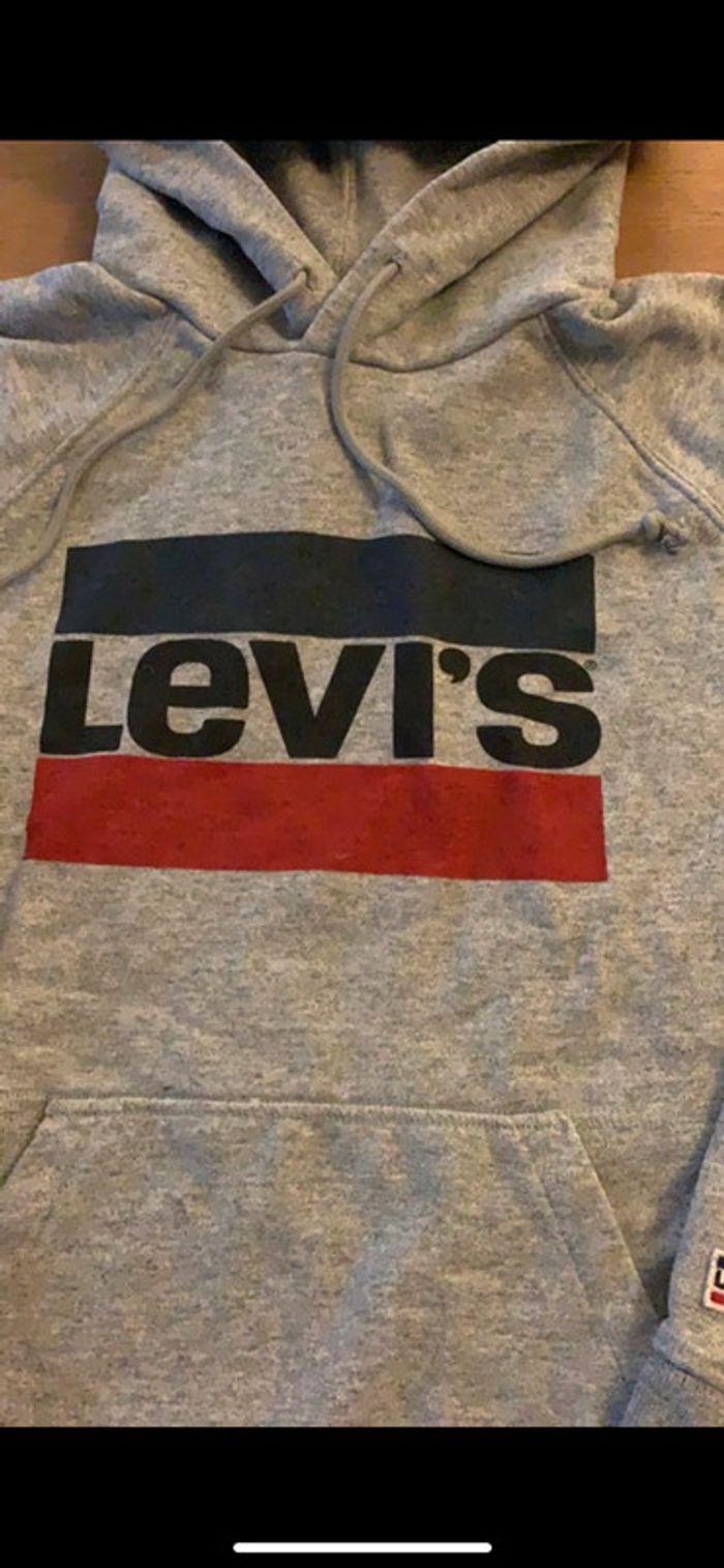 Sweat gris chiné à capuche - Taille S - Levi’s - photo numéro 3