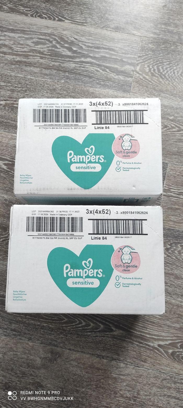 Lingettes Pampers sensitive (lot) - photo numéro 1