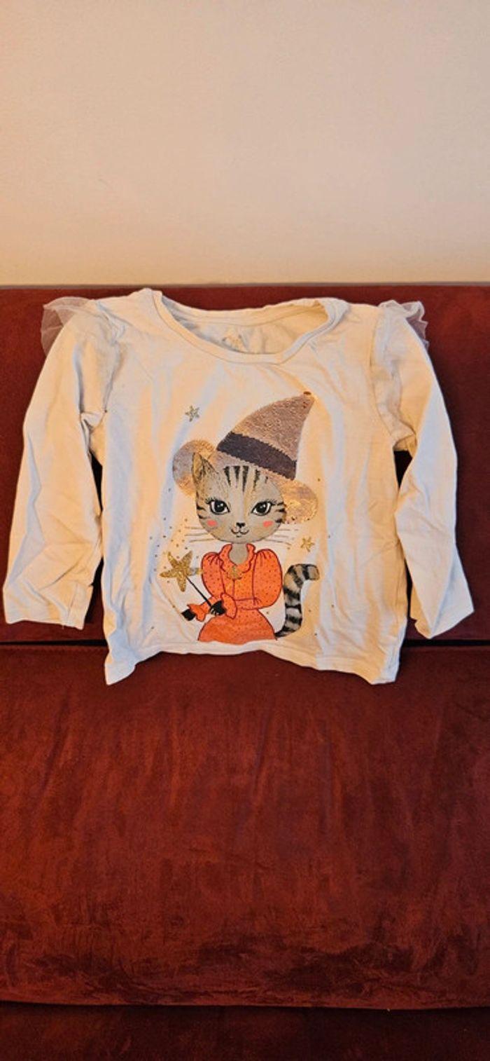 T-shirt manches longues halloween taille 3 ans, 98cm - photo numéro 1