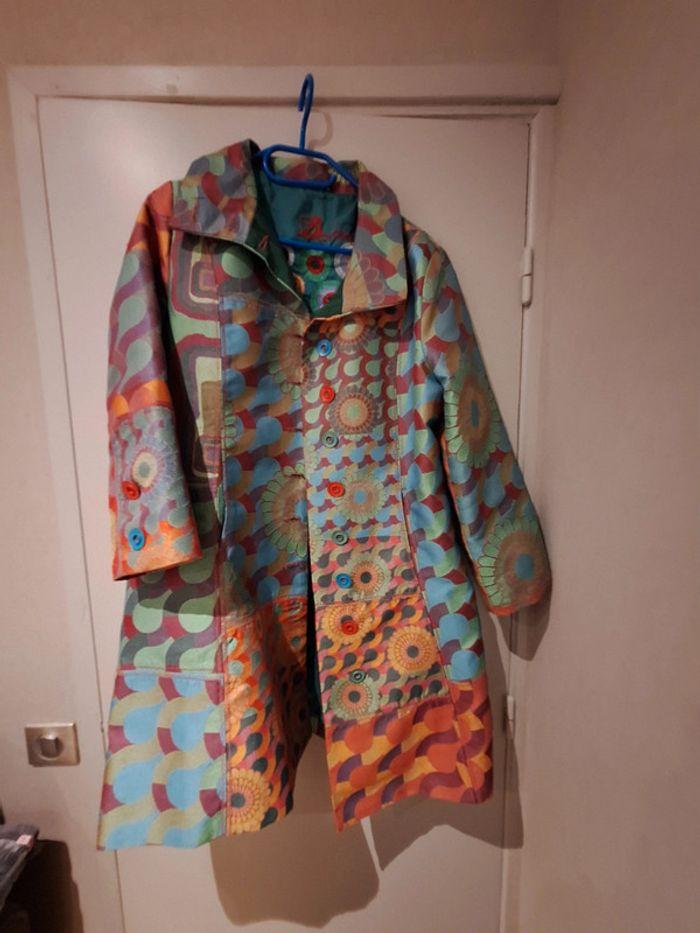 Manteau long desigual taille 40 (46 sur l'etiquette) - photo numéro 1