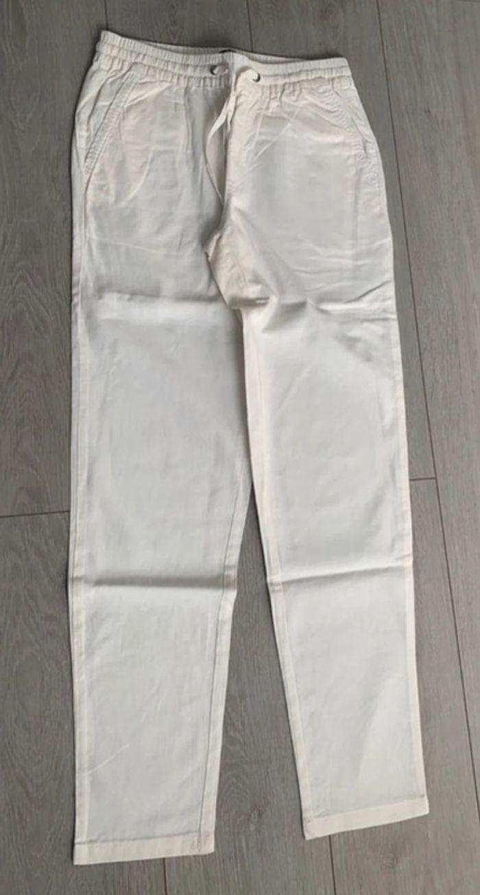 Pantalon droit en lin - photo numéro 1