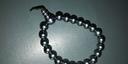 Bracelet perles anthracite