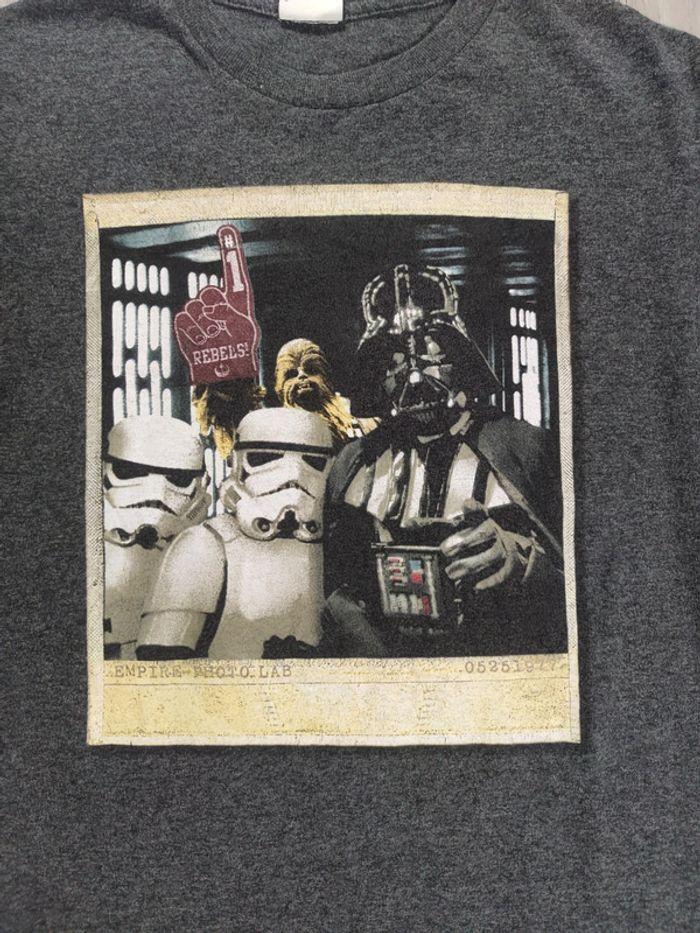 T-shirt Licence Star Wars Lucas Film Vintage Gris Foncé Taille S Homme - photo numéro 2