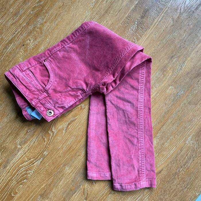 Pantalon en velours rose saumon taille 6 ans - photo numéro 1