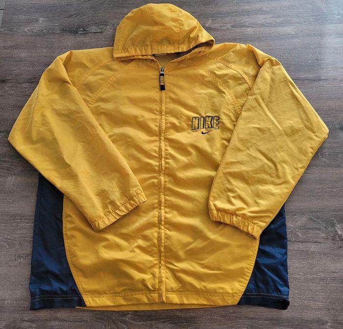 Veste Vintage Y2K Nike Jaune Logo brodé Sportswear TailleS Vintage Rare - photo numéro 1