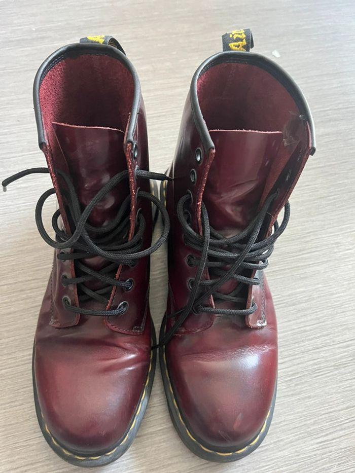 Dr Martens 1B89 bordeaux et noires pointure 43 - photo numéro 2