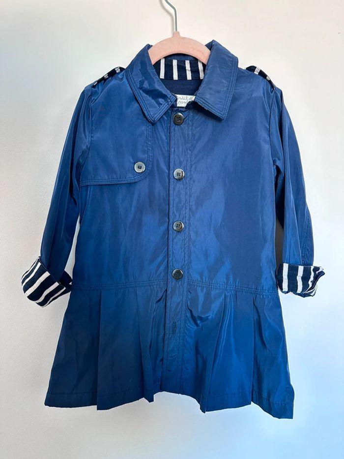 Trench bleu marine 2 ans - photo numéro 1