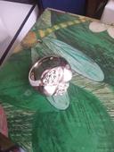 Bague Geisha en Argent et Cristaux T.54 Misaki