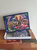 Puzzle 1000 pièces Savane Africaine 🐘