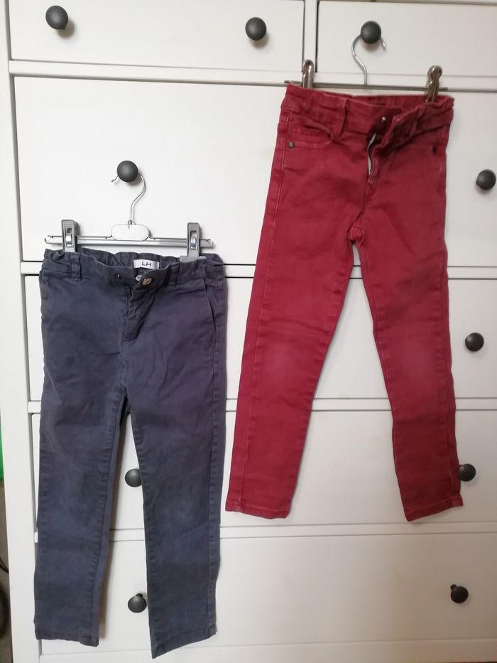 Lot 2 jeans garçon taille 6 ans - photo numéro 1