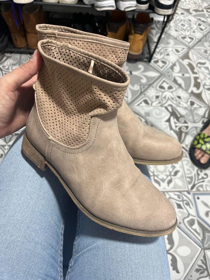 Bottines beige kiabi 39 - photo numéro 1