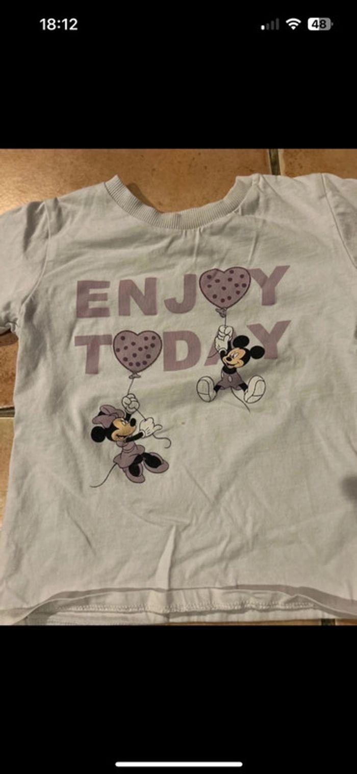 T-shirt Mango Minnie et Mickey 2-3 ans - photo numéro 2