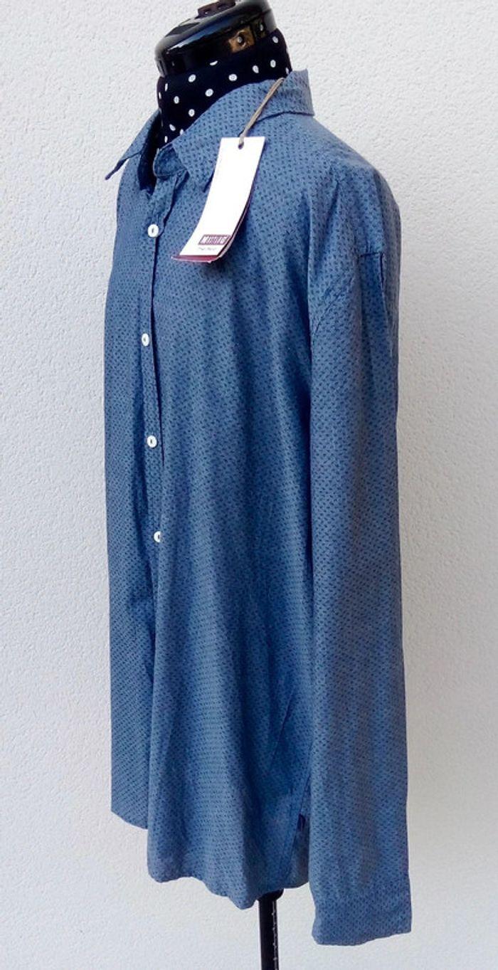 Chemise manches longues à motifs Mustang True Denim Slim Fit taille XXL - photo numéro 4