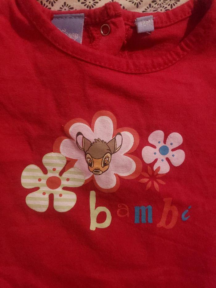 Pyjama combi short Bambi Disney 12 mois fille - photo numéro 2