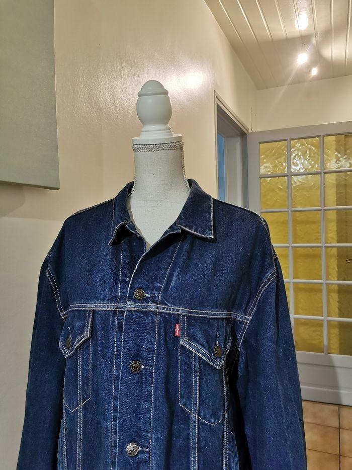 Veste jeans Levi's taille xl bleu used automne hiver - photo numéro 2