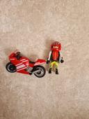 Motard playmobil