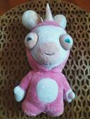 Peluche lapin crétin licorne