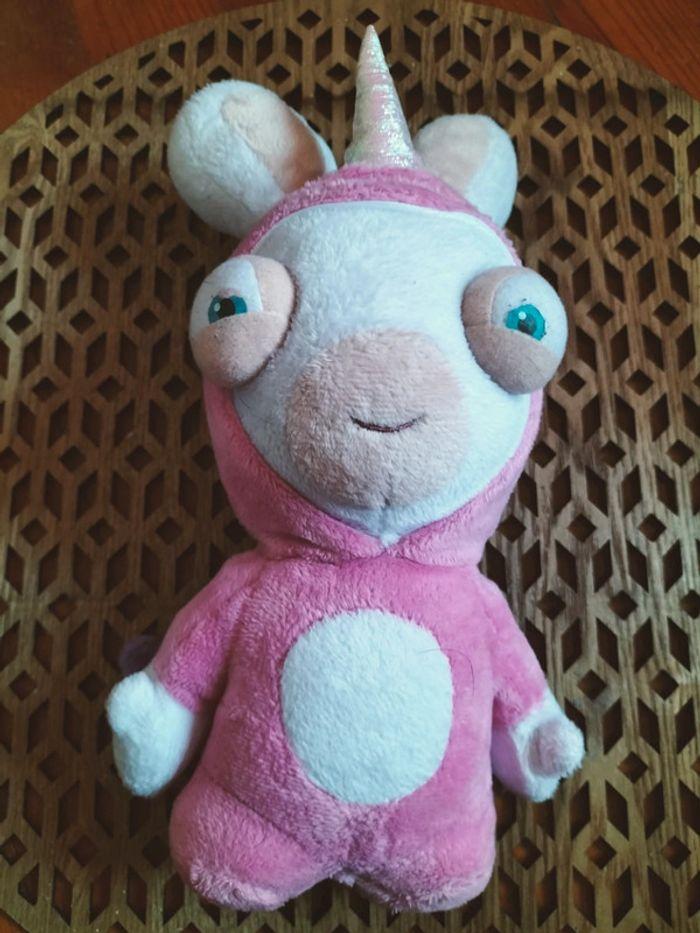 Peluche lapin crétin licorne - photo numéro 1