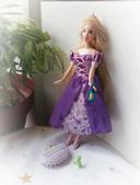 Barbie poupée mannequin doll Disney princesse rapunzel raiponce flexible 2006 mattel