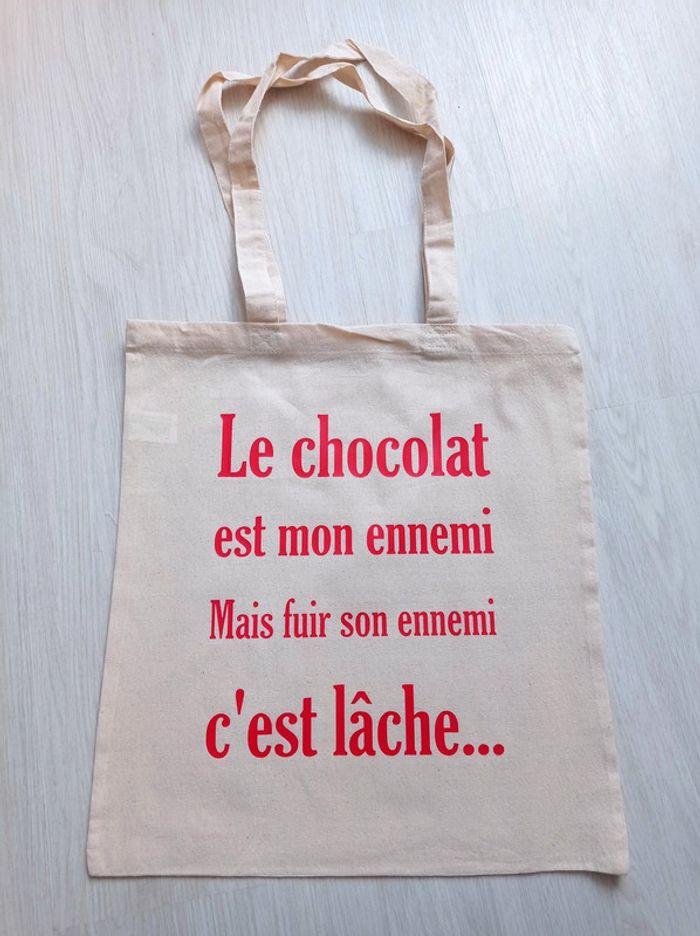 Sac tote bag texte humour - photo numéro 4