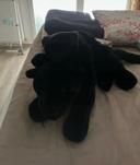 Lot de 2 peluches panthères noire