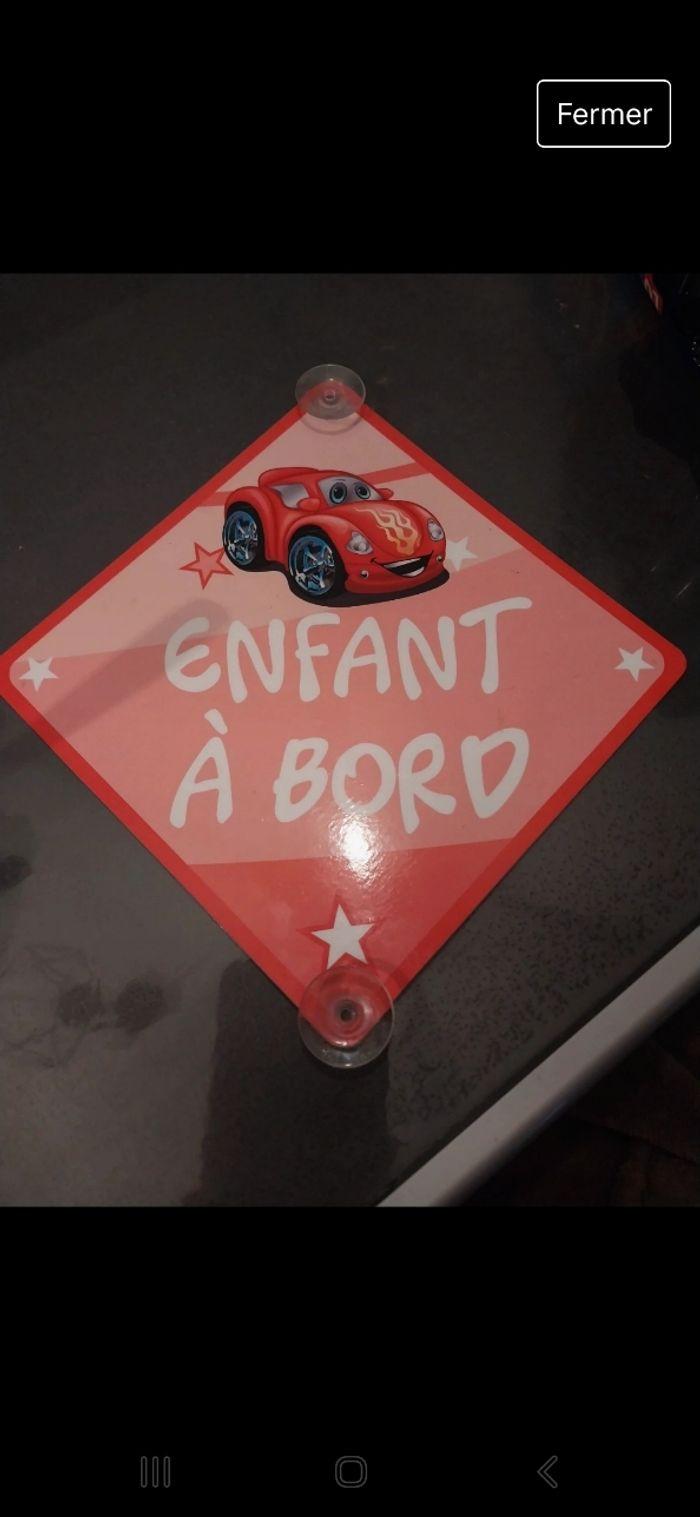 Pancartes signalétique enfant à bord